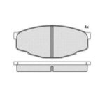 Pastillas de Freno (0226) (116MM) TOYOTA CRESSIDA-PICK UP (MODELO 92) (80/82)