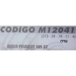 (12041)(273MM) PEUGEOT 505 SRI / 604