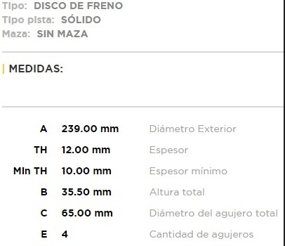 (15050)(239MM) VW GOL-GACEL-SENDA-POLO-SAVEIRO-CARAT-PASSAT/