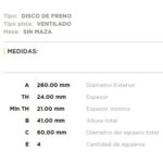 (260MM) CHEVROLET CORSA II, COMBO, MERIVA