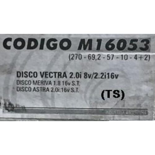 (16053)(270MM)CHEVROLET VECTRA  -ASTRA-MERIVA TRASERO