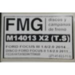 (14013) (271MM) FORD FOCUS II-III 1.6 (TRASERO SOLIDO)