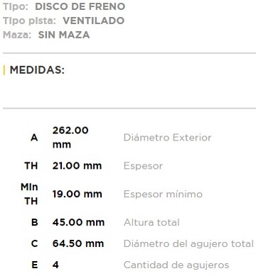 (21007)(262MM) HONDA CRX-CRX-CIVIC-CITY- FIT- ROVER 200-400