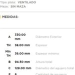 (14092)(330MM) FORD F-4000 (TODOS) (DELANTERO/TRASERO)