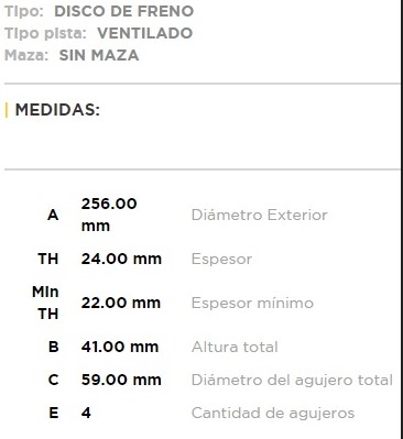 (16054)(256MM) CHEVROLET AVEO 1.4 / DAEWOO KALOS