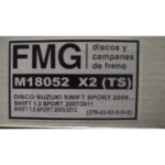 (278MM) DISCO SUSUKY SWIFT 1.3 - 1.5 (TRAS-SOLIDO)