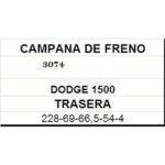 (15130)(3074) (228MM) DODGE 1500