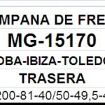 (15170)(200MM)(= MG-578) VW SAVEIRO-QUANTUM C/MAZA / SEAT CO