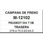 (12102)(279,4MM) PEUGEOT T5B PICK UP (BENDIX), 504