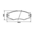 Pastillas de Freno (0163) (130MM) NISSAN VANETTE, PATHFINDER, PICK UP 720