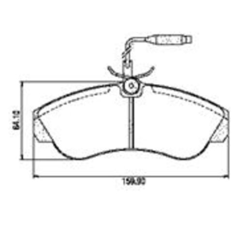 Pastillas de Freno (0390) (160MM) CITROEN JUMPER/ FIAT DUCATO/ PEUGEOT BOXER