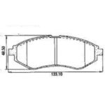 Pastillas de Freno (0494) (133MM) CHEVROLET AVEO / DAEWOO LANOS, ESPERO,