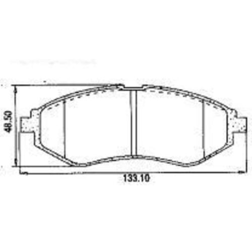 Pastillas de Freno (0494) (133MM) CHEVROLET AVEO / DAEWOO LANOS, ESPERO,