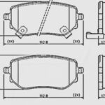 PASTILLA DE FRENO (1263)(112MM) NISSAN FRONTIER 2.3 TRASERA