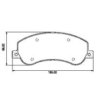 PASTILLAS DE FRENO (0980) (164MM) VOLKSWAGEN AMAROK 2.0 TDI FORD TRANSIT 2.4 3.2