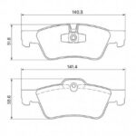 PASTILLAS DE FRENO (0904) (141MM) MERCEDES BENZ ML320 (07/11)