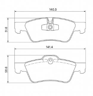 PASTILLAS DE FRENO (0904) (141MM) MERCEDES BENZ ML320 (07/11)