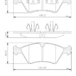 PASTILLAS DE FRENO (0903)(193MM) MERCEDES BENZ ML320 (07/11)