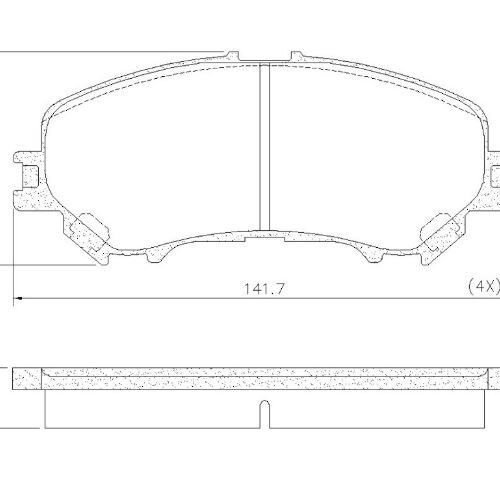 PASTILLAS DE FRENO (1247) (141MM) RENAULT KOLEOS ML320 (14/20)