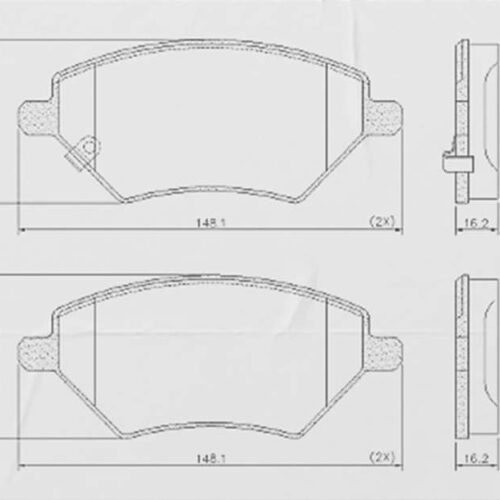 PASTILLAS DE FRENO () (148MM) CHERY TIGOO 4 2.0 TIGGO 5 TIGGO 7 TIGGO 8