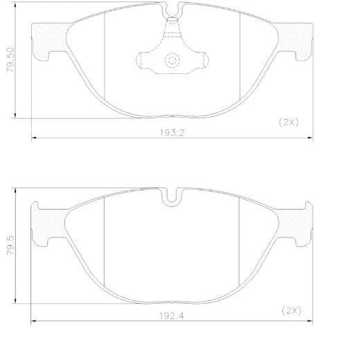 PASTILLAS DE FRENO (1000) (193MM) BMW 535I (2009/2012)