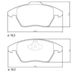 PASTILLA (1150) (156MM) PEUGEOT 208