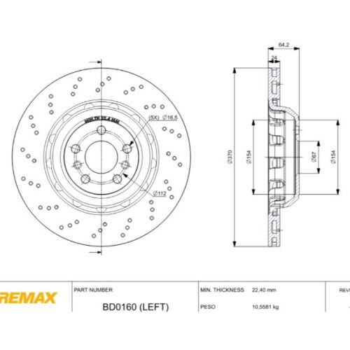 (370MM)BMW X3M 2019 2026 (TRASERO VENTILADO)