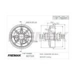 (239MM) CITROEN C3 PICASSO PEUGEOT 208 CAMPANA TRASERA