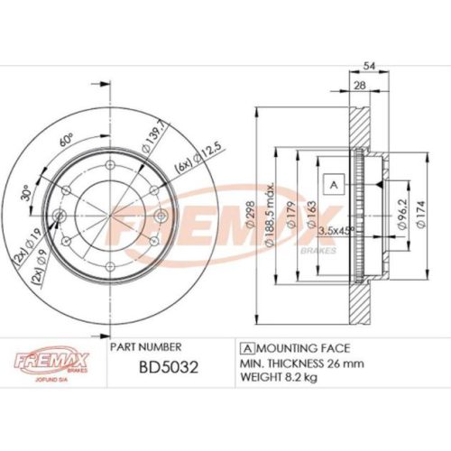 (298 MM) KIA CARNIVAL CARNIVAL SEDONA VENTILADO DELANTERO (05»15)