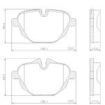 (1069) (106MM) BMW SERIE 1 120I SPORT (18»25) 125I 116I (13»17) 328I SPORT 14/19 SERIE 4 428I (13»16) 1 SERIES 1.6  (11»25) PASTILLA TRASERA