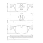 (1113) (123MM) BMW 328I SPORT (14»18) PASTILLA TRASERA