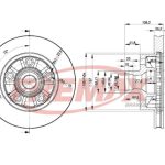 (261MM) DISCO DE FRENO VENTILADO DELANTERO FORD RANGER