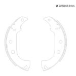 ZAPATA PARA FRENO FIAT TEMPRA - BRAVA - IDEA - MAREA  STRADA - FIORINO STILO