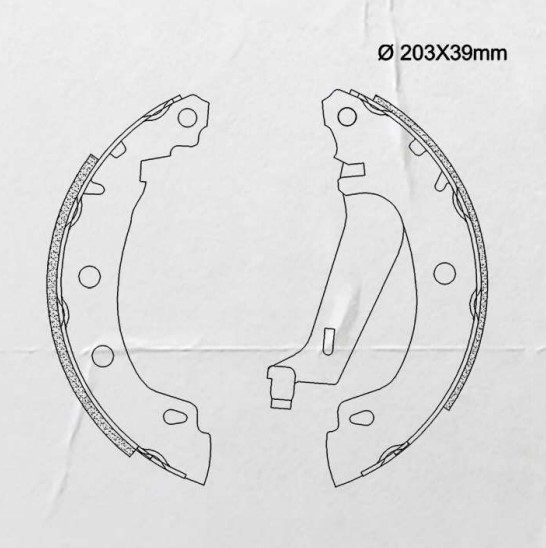 FR-RN213-CPA ZAPATA DE FRENO RENUALT MEGANE 1.6 1.9 2.0 - Imagen 1